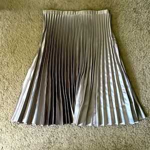 Metallic Banana Republic midi skirt